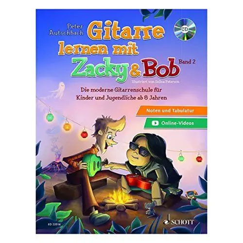 Produktbild: Gitarre lernen mit Zacky und Bob: Die moderne Gitarrenschule für Kinder und Jugendliche ab 6 Jahren. Gitarre.