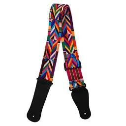 Produktbild: Gitarrengurt Banjo Gurt Ukulele-schultergurt Ukulelengurt Regenbogen Ukelele Zubehör Gürtelschnalle Gürtel Ukulele Gurt Haken Bunter Ukulelengürtel Banjo-gurt Polyester Bass Liner
