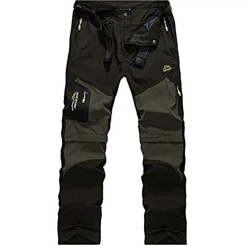 Produktbild: GITVIENAR Herren Outdoor Zwei Teile zerlegbar wandernde Hose schnell trocknende Hosen Sonnenschutzmittel atmungsaktive Bequeme lockere Hosen verschleißfeste Freizeithose Kletterhose