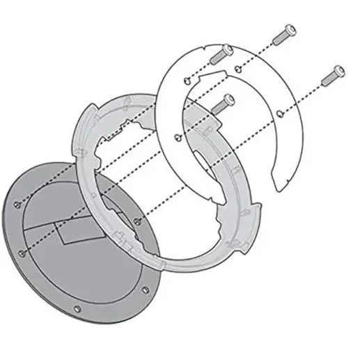 Produktbild: Givi BF17 Tankbefestigung TANKLOCK Tankrucksäcke, XL, TU, Schwarz