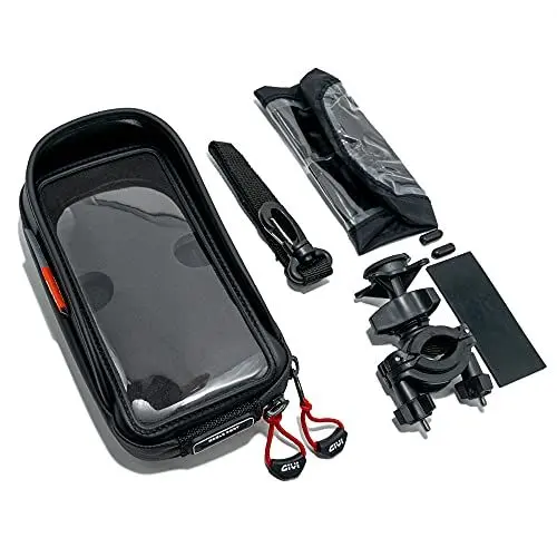 Produktbild: Givi S957B Wasserdichter Smartphone-Halter für Motorradlenker für iPhone/Galaxy, Schwarz