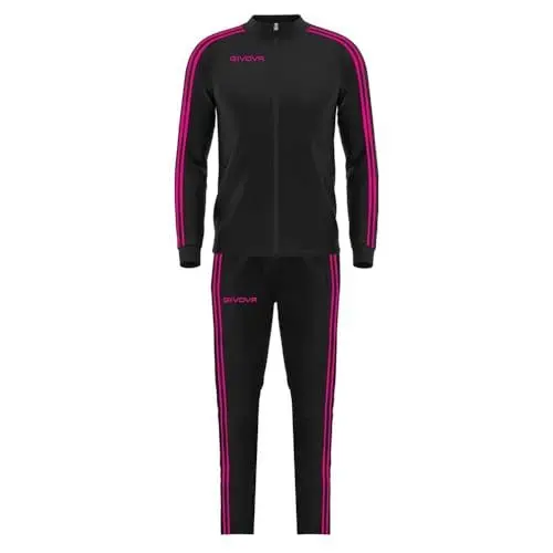 Produktbild: Givova Unisex Survêtement Revolution Summer Femme Metallic Jumpsuit, Noir/Fuchsia métallique, S