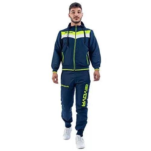 Produktbild: Givova Herren pak matador Trainingsanzug, blau/gelb fluo, M EU