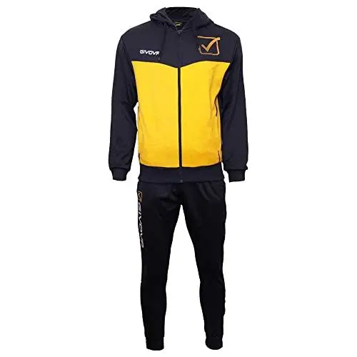 Produktbild: Givova TUTA VISA MELANGE CON CAPPUCCIO POLARFLEECE BLU/AZZURRO MELANGE Tg. L