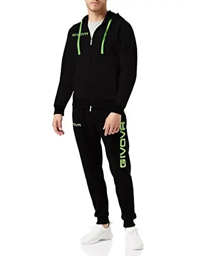 Produktbild: Givova Jungen King Anzug, Schwarz/grün Fluo, L EU