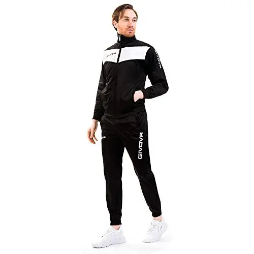 Produktbild: Givova Herren Visa Trainingsanzug, Mehrfarbig (blau/weiss), 3XL