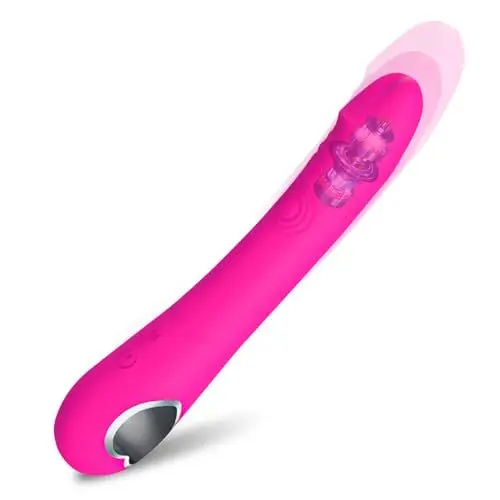 Produktbild: GKLWEJ G-Punkt-Vibratoren, Silikon Extrem Starker Vibrator mit Ring, Doppelschlag Klitoris Vibration für Frauen mit 10 Modi Vibrators, Sex Spielzeug für die Paare Massagestab