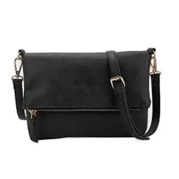 Produktbild: Gladdon Umhängetasche Damen Klein Handtasche,Crossbody Tasche Schultertasche Elegant Clutch Messenger PU-Leder Taschen Für Täglich Arbeit Einkaufen(Schwarz)