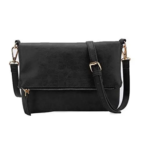 Produktbild: Gladdon Umhängetasche Damen Klein Handtasche,Crossbody Tasche Schultertasche Elegant Clutch Messenger PU-Leder Taschen Für Täglich Arbeit Einkaufen(Schwarz)