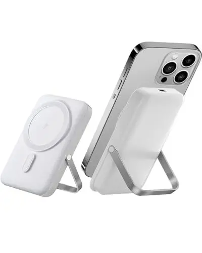 Produktbild: Gladgogo Magnetische Wireless Power Bank mit Mag-Safe, 10000mAh Foldable Akku Pack, Ladegerät Pack Kompatibel für iPhone 15/14/13/12