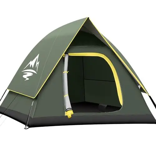 Produktbild: GLADTOP Campingzelt für 3/4 Person, Kuppelzelt, leicht aufbaubares Leichtgewichtszelt Outdoor-Zelt für Camping, Wandern, Backpacking-Zelt