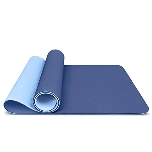 Produktbild: Glamexx24 Gymnastikmatte Fitnessmatte Premium Yogamatte, rutschfest und dick extra Größen (Blau, 180x65x0.5 cm)