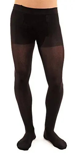 Produktbild: GLAMORY Herren-Strapsstrümpfe Sport Männer Strapsstrümpfe Thermoman 100 DEN, Schwarz (Schwarz), XXXX-Large (Herstellergröße: 4XL-(60-62))