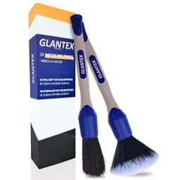 Produktbild: GLANTEX Detailing Pinsel Set – Weiche Reinigungspinsel für eine schonende Autopflege – Für Innen- & Außenpflege – Pinsel mit Soft- & Naturhaar, Reinigung von Armaturen, Cockpit, Lack, Felgen u.v.m.