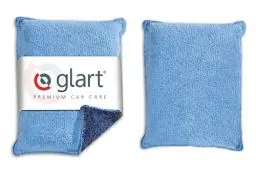 Produktbild: Glart 2er Set Auto Mikrofaser Scheiben Schwamm Autopflege, blau/grau, aus Mikrofasertuch Material, Trockentuch gegen Beschlagene Windschutzscheibe