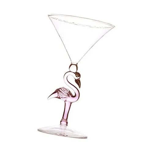 Produktbild: Glas Flamingo Form Martini Gläser Dekorative Trinken Tasse Wein Gläser Becher für Nacht Partei KTV Bar Hause