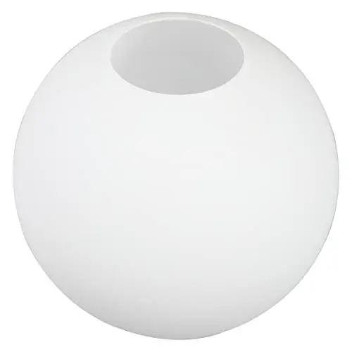Produktbild: OSALADI Kugel Glas Lampenschirm Opal Glasschirm Ersatzschirm Ersatzglas 5-6cm Loch Lampenglas Abdeckung für Deckenleuchte Deckenlampe Wandleuchte Schlafzimmer Wohnzimmer Deko Weiß