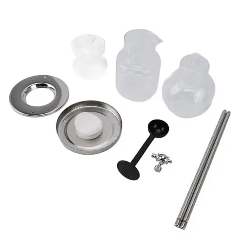 Produktbild: Glas-Cold-Brew-Tropfer-Kaffeemaschine, Eiskaffee-Tropfturm aus Edelstahl Zum Extrahieren von Tee mit Hochwertigen Aromen