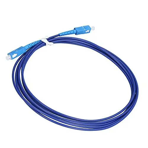 Produktbild: Hilitand Glasfaser-Patchkabel, 3 Meter, SC/UPC-SC/UPC, Singlemode, Blau, 1 Stück, für Router, Switch, Netzwerkgeräte