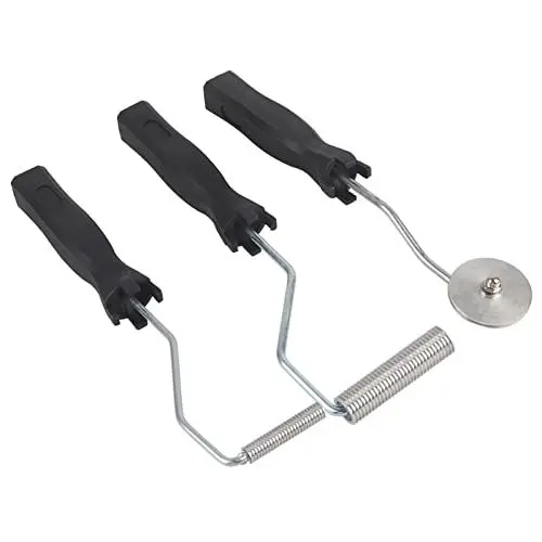 Produktbild: Farbroller Set 3 Stücke, Epoxidharz Roller Set Fiberglas Roller Entlüftungsrolle Laminierrolle Aluminiumlegierung Laminierwalzen Set, für Schimmel Harz Wanne Bubble Paddle Gerät