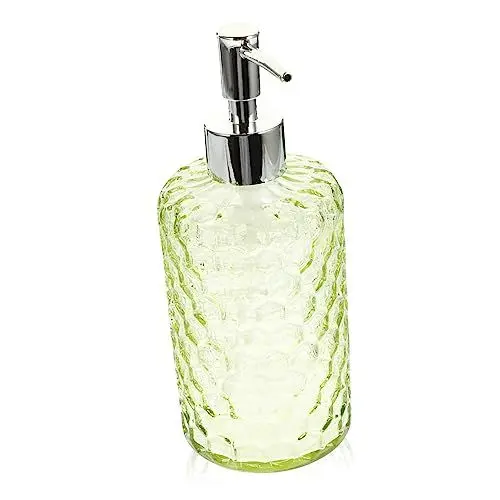 Produktbild: BUGUUYO Glas Seifenspender Pumpflasche Haushaltsartikel Für Shampoo Duschgel Lotionspender Spenderflasche Pumpspender Mit Haltbarer Pumpe Für Bad Küche