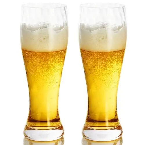 Produktbild: GLASKEY 2er-Set Biergläser, 460 ml, Biergläser mit Gewinde der Schraube, Craft-Weizenbierglas, Pilsner-Gläser, IPA-Bargläser, klassische Bierbecher, tolle Geschenkidee