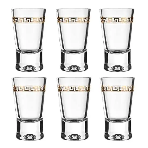Produktbild: Glasmark KROSNO, 25ml, Set von 6, Schnapsgläser, Wodka Gläser, Shotgläser Set Glas, Stamper für Alkohol, Spülmaschinenfest, Hochwertiges Glas, Bruchsicher