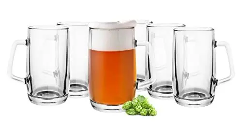 Produktbild: Glasmark Krosno Gläser-Set Für Bier 0,5 Liter Biergläser Bierseidel Bierkrug Gläser Für Craft Beer Bierglas Trinkglas Glas Spülmaschinenfest 6 x 500ML