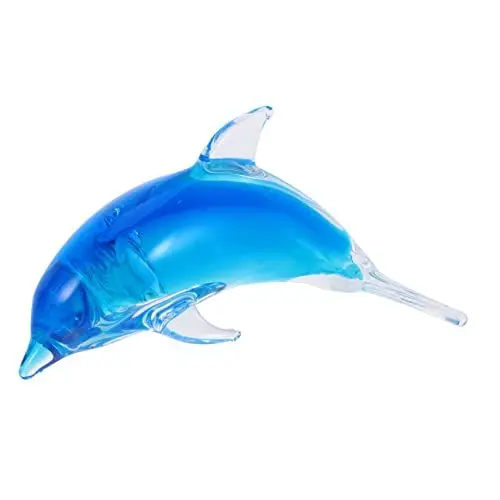 Produktbild: Glasornament 1 Stück Delphin Glas Ornament Dekorative Delphin Figur Nautischen Dekoration Delphin Skulptur Ornament Krippe Ornamente Für Kinder para Mesa De Delphin Craft