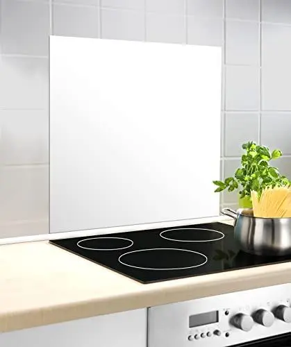 Produktbild: Glasrückwand Weiß 60 x 70 cm
