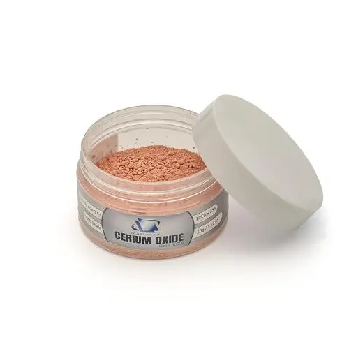 Produktbild: GLASS POLISH 50g Cerium Oxide, Ceroxid Hochkörniges Glaspolierpulver für professionelles Glaspolieren, Hohe Qualität Glaspoliermittel, Verbesserte Formel, TREO 85%, 3,5 Mikron, Braun - GP90006