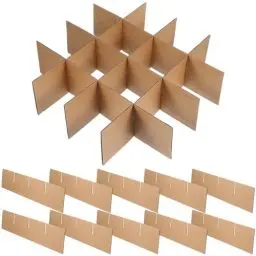 Produktbild: Glasteiler für Umzugskartons: 2 Set Küchen-Weingläser, Verpackung, Umzugskartons, Pappteiler-Sets für 40,6 x 30,5 x 30,5 cm große Kartons für Versandverpackungen