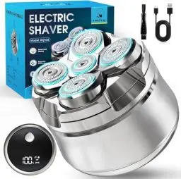 Produktbild: Glatzen Rasierer Herren elektrisch, Luctry Kopfrasierer für Männer mit Glatze, 5D Magnetischer Elektrorasierer, IPX7 Wasserdicht Glatzen Rasierer Herren, Nass- und Trocken-kopfrasierer Glatze