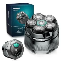 Produktbild: Glatzen Rasierer Herren, kensen Kopfrasierer Glatze Wasserdicht Kopf Rasierer Herren Wiederaufladbar Typ-c Rasierer Kopf Glatze Magnetische Head Shaver Men Leicht zu Reinigen Akkulaufzeit 160 Mins