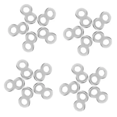 Produktbild: GLEAVI 20 Stk Abbildung 8-Schnallenverbinder 8 Figuren-Tischplattenverschlüsse Befestigungselemente für Tischplatten Desktop-Befestigungen Tischbefestigungen schwer Verschluss anschließen