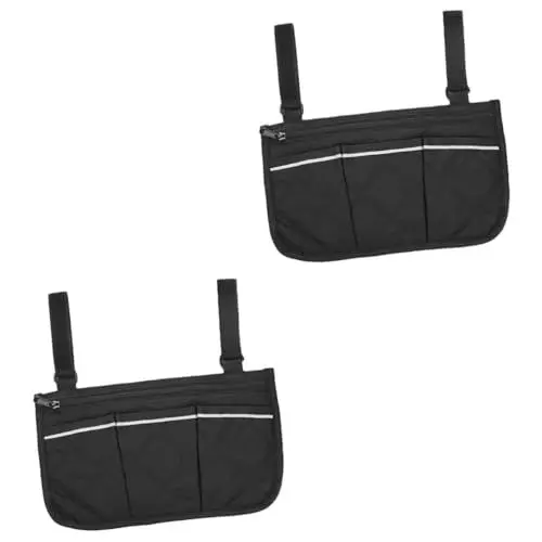 Produktbild: GLEAVI 2 STK Rollstuhl-hängetasche Rollstuhltasche Reisetaschen-Organizer Aufbewahrungstasche Taschenorganizer Für Rucksack Seitentasche Für Rollstühle Krücke Handtasche Atmungsaktiv