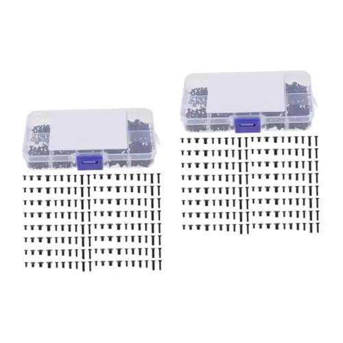 Produktbild: GLEAVI 2 Sätze Laptop-schraubenset Schoßtisch Holzschrauben Laptopständer Flachkopfschraube Senkkopfschrauben Senkschrauben Kohlenstoffstahl Klasse 4.8 Notizbuch M2 Selbstschneidend