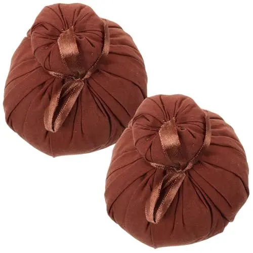 Produktbild: GLEAVI 2 Stück Kräuterball Natürlicher Wärmebeutel Spa Ball Kräuterkompressenball Massageball Badebälle Warmes Sonnenbrand Paket Gesundheitsball Chinesische Medizintasche