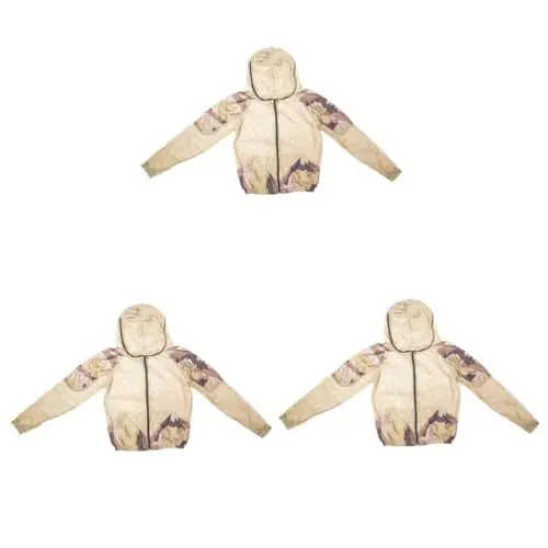Produktbild: GLEAVI 3St Moskito-Kleidung das Outfit Anzüge Outfitt Jacke Kleider Insektenschutzkleidung Dschungel-Abenteuer-Kostüm draussen Outdoor-Anzug Campingkleidung Gittergewebe