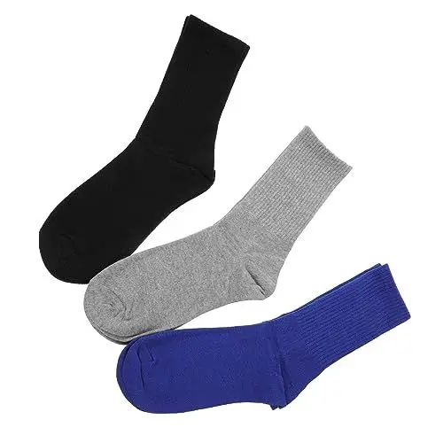 Produktbild: GLEAVI 3paare Hochwertige Herren-laufsocken Lange Atmungsaktive Baumwollsocken Für Sport Und Freizeit Rutschfest Und Elastisch Für Optimalen Tragekomfort