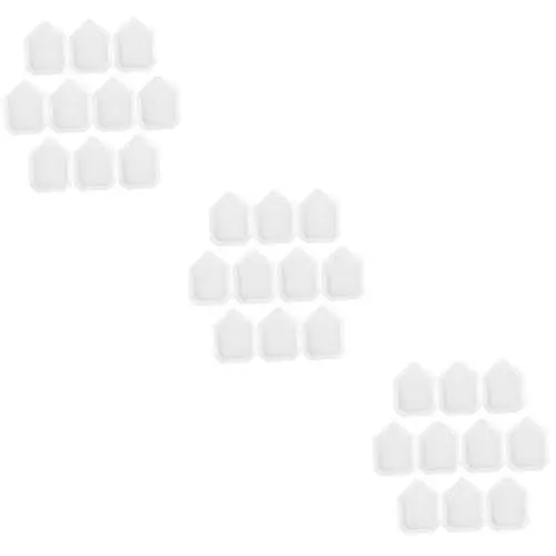 Produktbild: GLEAVI 3 Sätze Kunststoffpaletten Plastikpaletten Measuring Cups Meßbecher Kunststoffschale Wägeschiffchen Aus Kunststoff Waagschalen Ausgleichen Wiederverwendbare Pfannen 10 Stück * 3