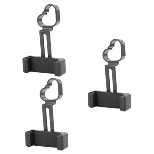 Produktbild: GLEAVI 3st Teleskop-fotoständer Teleskop-kamera-adapter Teleskop Telefonhalterung Smartphone-adapter Fernglas-adapter-telefon Telefon-zielfernrohrhalterung Teleskop Zubehör Abs Black