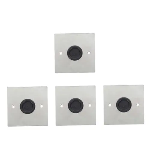Produktbild: GLEAVI 4 Stück Steckdosenabdeckung Aus Edelstahl Auslassabdeckungen Dekorativ Türknauf-abdeckplatte Lichtschalterabdeckungen Schaltplatten Lichtschalterplatten Rostfreier Stahl Silver