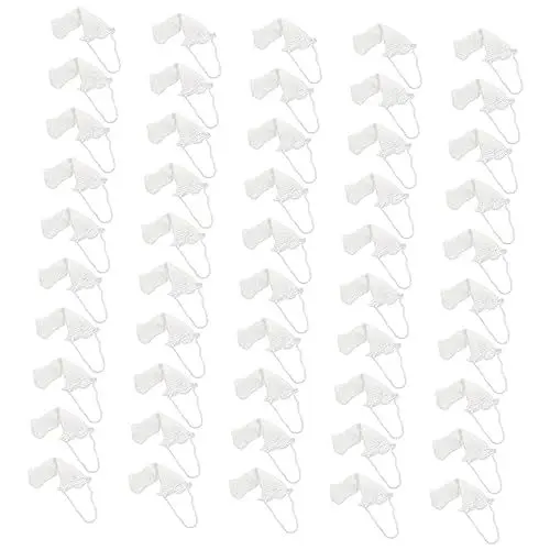 Produktbild: GLEAVI 50 Stück Elastische Netzkappe Für Den Kopf Kinder Netz Zur Herstellung Von Haarknoten Ballett Haarnetz Haare Weben Netz Netto-set Gefrostet Weiß Baumwolle