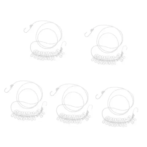 Produktbild: GLEAVI 5St Zeltbefestigungsseil Nylon Schnur nylonseil Camping Zelt Zelte Camping-Must-Haves Reisewäscheleine für Hotelzimmer Multifunktion festes Seil Elastisches Seil Trockengestelle