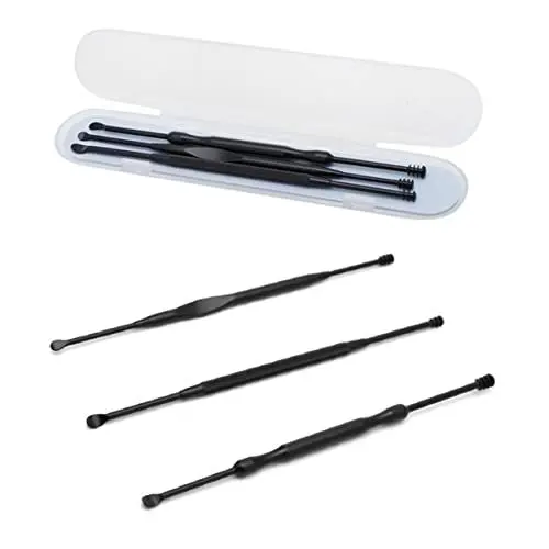 Produktbild: GLEAVI 6St Ohrenschmalzentferner earwax removal tool Ohrwachs Entfernungswerkzeug Ohrenpflege Werkzeug Set Ohrstöpsel aus Edelstahl ohrenreiniger Rostfreier Stahl einstellen Ohrlöffel