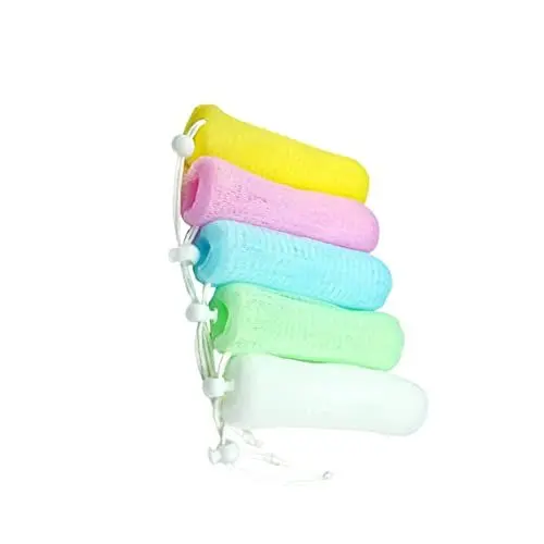 Produktbild: GLEAVI 5er-Pack Seifenbeutel Maker Handgemachte Tasche Schrubben Netz Seife Aufbewahrungstasche Set