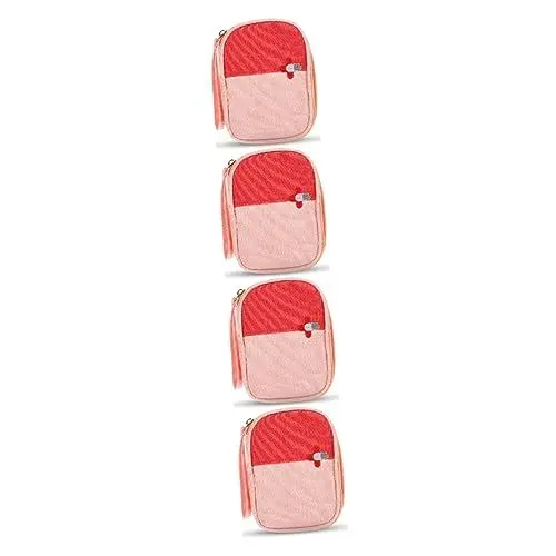Produktbild: GLEAVI Aufbewahrungstasche 4-Teiliger Hand-Erste-Hilfe-Kasten-Rucksack Erste-Hilfe-Kasten Camping-Rucksack Organizer-Beutel Kulturbeutel Reise-Medikamenten-Organizer Mini-Tragbare Tasche