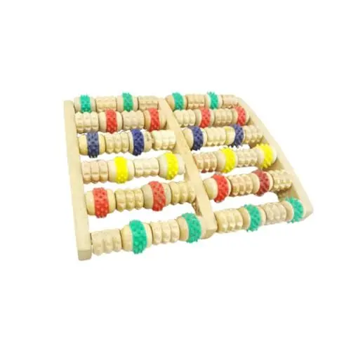 Produktbild: GLEAVI shiatsu massagegerät shiatsu-massagegerät Akupunktmassagegerät Fußmassagegerät aus Holz Massagerolle Fußmassagegerät für Füße Fuß Zubehör Körper Scrollrad Fasziitis Werkzeug