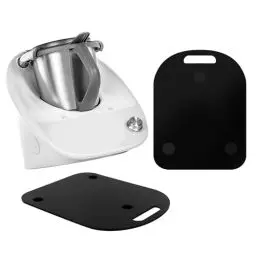 Produktbild: Gleitbrett für Thermomix TM6/TM5，Acrylmaterial matt，Leicht Gleitendes Gleitbrett，Zubehör für Thermomix Gleitbrett Küchenmaschinen (Schwarz)